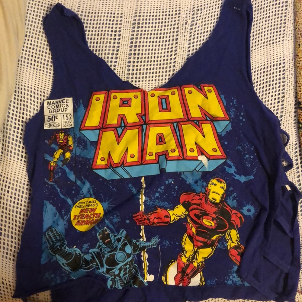 Iron Man Crop Top